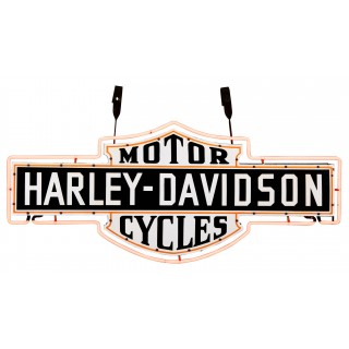New Harley Davidson Double-Sided Porcelain Neon Sign 72" Wide x 24" High